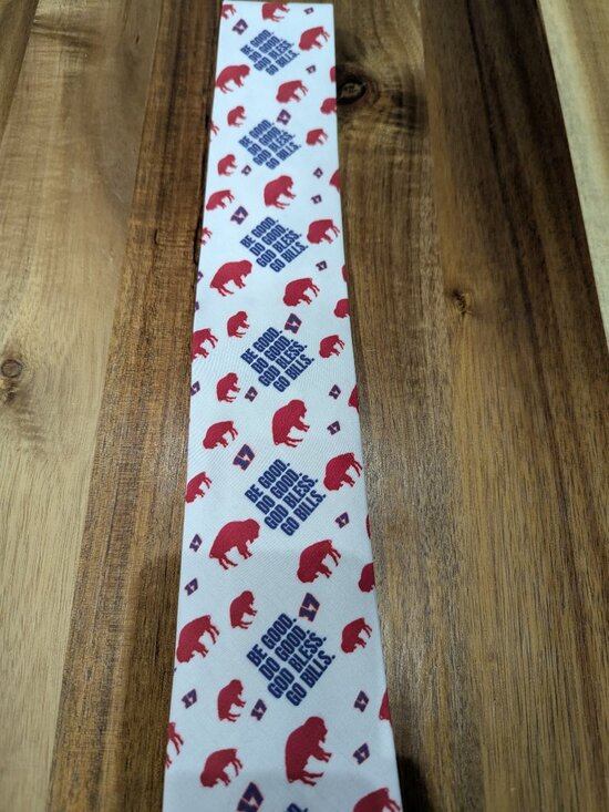 Josh Allen 17 Be Good Do Good God bless go B17ls Buffalo  Buffalo Bills Be Good Do Good Josh Allen 17 Men\'s Neck Tie. Custom handmade. New